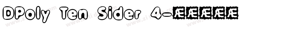 DPoly Ten Sider 4字体转换